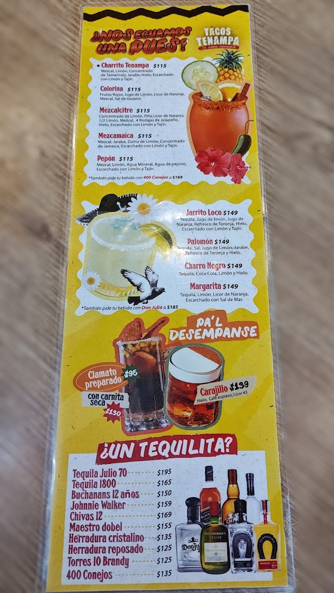 Tacos Tenampa Menu - Image 5